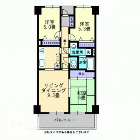 サーパス後楽園(3LDK/1階)の間取り写真