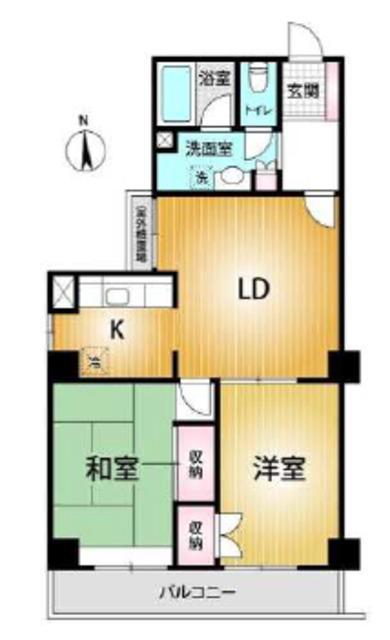 C&Tビル(2LDK/9階)の間取り写真