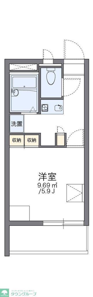 レオパレスCOMFORT(1K/2階)の間取り写真