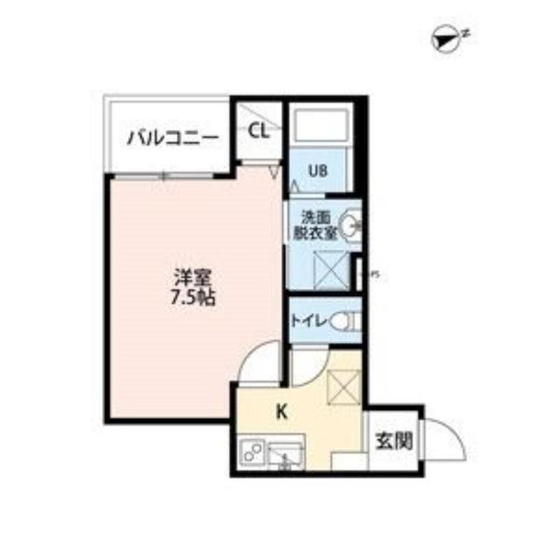 仙台市地下鉄東西線 薬師堂駅(宮城) 徒歩8分 3階建 築5年(1K/2階)の間取り写真