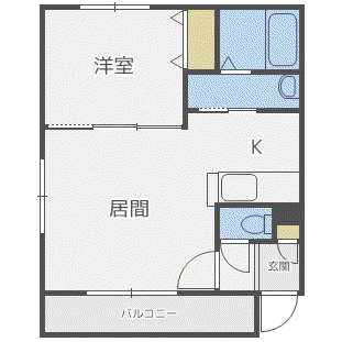 地下鉄南北線 麻生駅 徒歩7分 4階建 築13年(1LDK/4階)の間取り写真