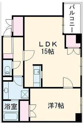 高輪26番館(1LDK/5階)の間取り写真