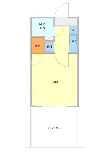 レジデンスカープ大宮(1K/5階)の間取り写真