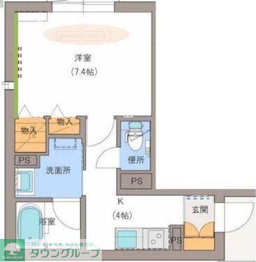 PHOENIX (1K/3階)の間取り写真