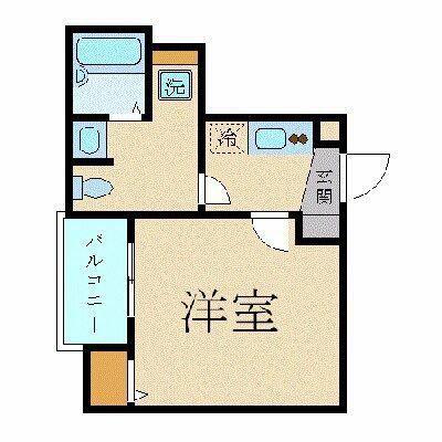 スカイコート日本橋第3(1K/11階)の間取り写真