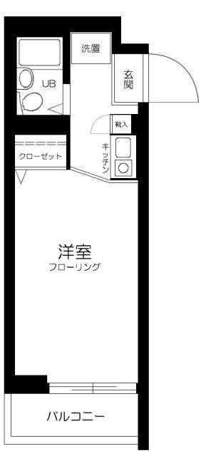ソアール豊島園(1K/3階)の間取り写真