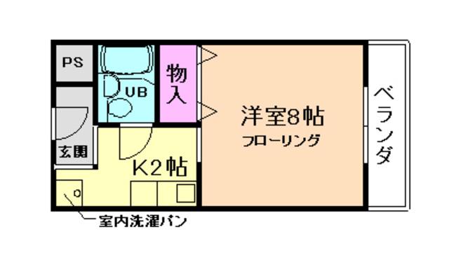 プチメゾン(1K/3階)の間取り写真