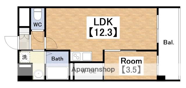 グレイス阿倍野 松崎町(1LDK/7階)の間取り写真