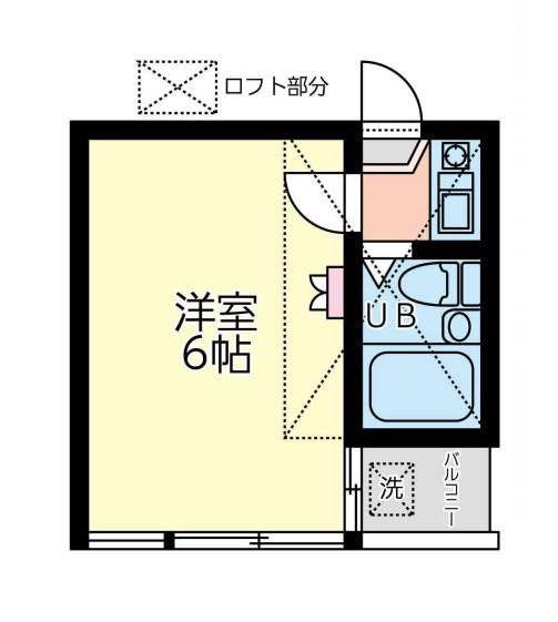 レオパレス東寺尾第2(1K/1階)の間取り写真