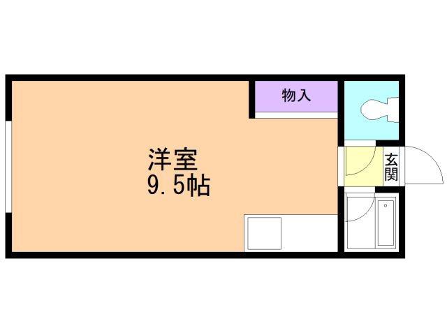 COSMOII(ワンルーム/2階)の間取り写真