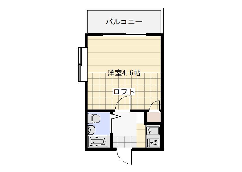 JR武蔵野線 新三郷駅 徒歩19分 2階建 築40年(1K/2階)の間取り写真