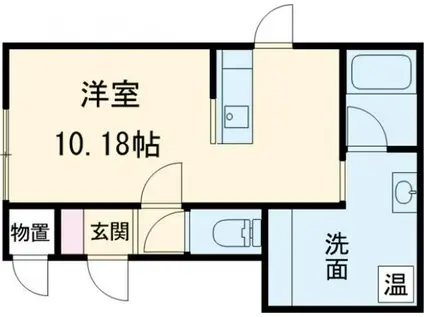 GARRRIII(1K/2階)の間取り写真