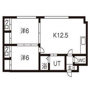 サザンシティ30(2LDK/3階)の間取り写真