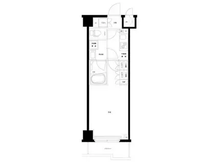 ルーブル武蔵小杉伍番館(1K/4階)の間取り写真