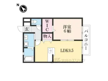 パシフィックドリーム(1LDK/2階)の間取り写真