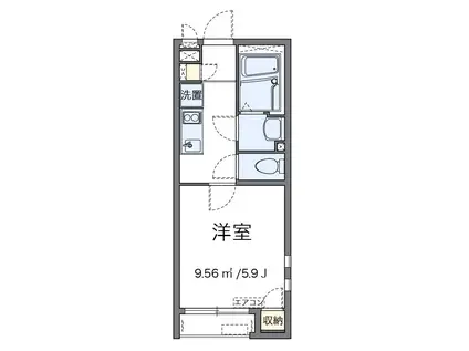OLIVE(1K/1階)の間取り写真