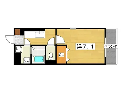 グレースメゾン(1K/2階)の間取り写真