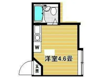 アーバンプレイス沼袋(ワンルーム/1階)の間取り写真