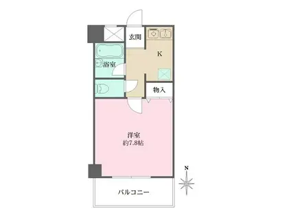 パレロイヤルビル(1K/5階)の間取り写真