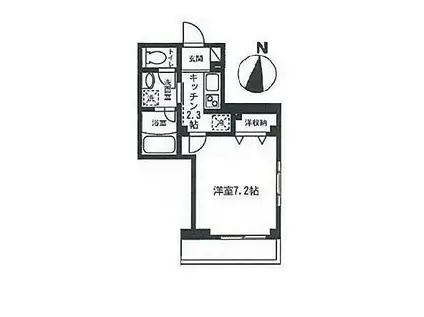 CASA VERDE(1K/1階)の間取り写真