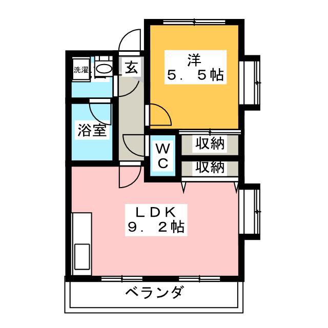 フォンテーヌICHIKAWA(1LDK/1階)の間取り写真