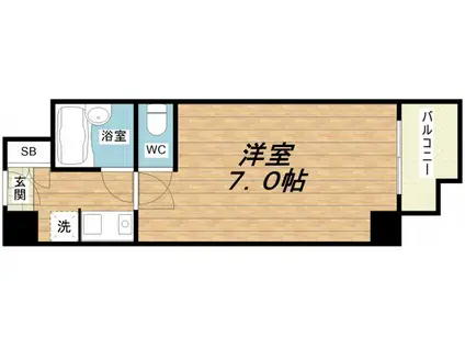 センチュリーパークユニ東梅田(1K/4階)の間取り写真