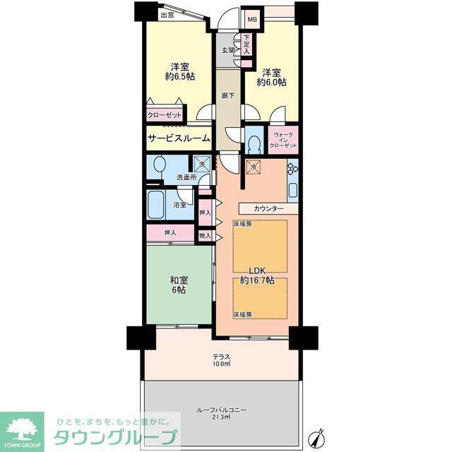 コスモ新横浜(3SLDK/2階)の間取り写真