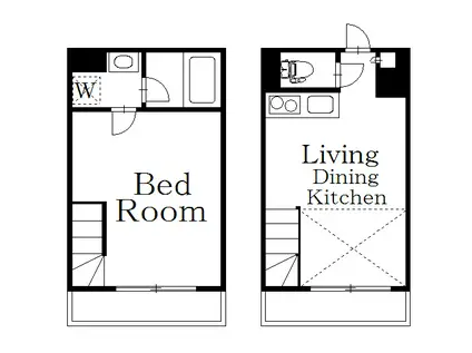 VERT COURT MITAKA イースト(1LDK/1階)の間取り写真