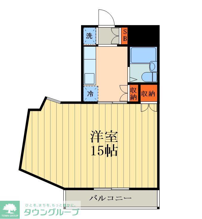 ブレーンハイム柴山(2K/7階)の間取り写真