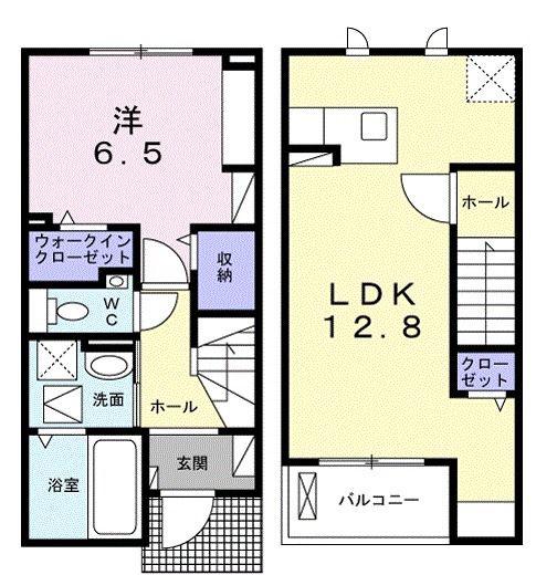 クラッシーコート(1LDK/1階)の間取り写真