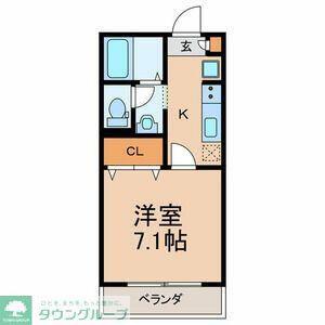 プラムハウス(1K/3階)の間取り写真