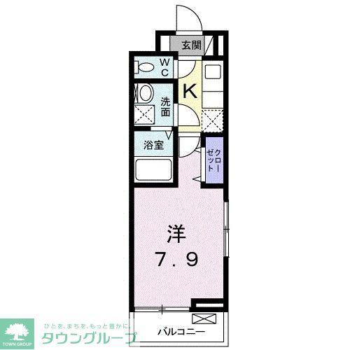 セレーノ(1K/3階)の間取り写真