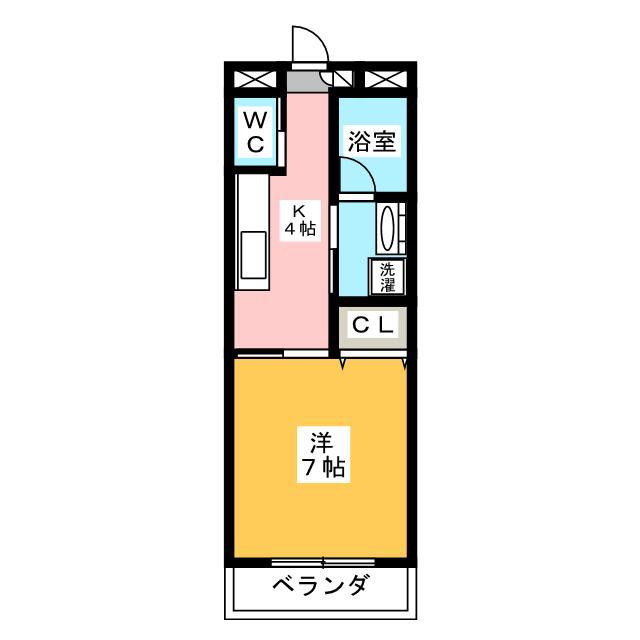 ラミティエ(1K/3階)の間取り写真