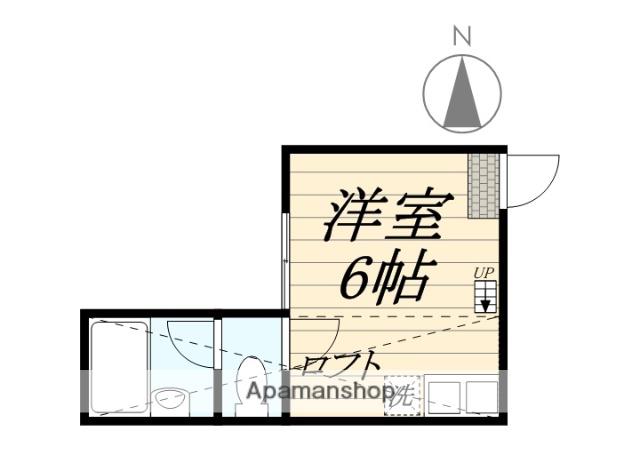 ユナイト天王町コニーホーキンス(ワンルーム/2階)の間取り写真