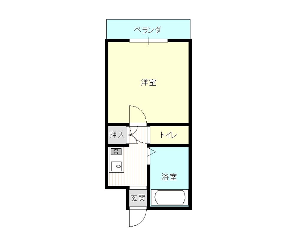 HANAKO NO5(1K/4階)の間取り写真