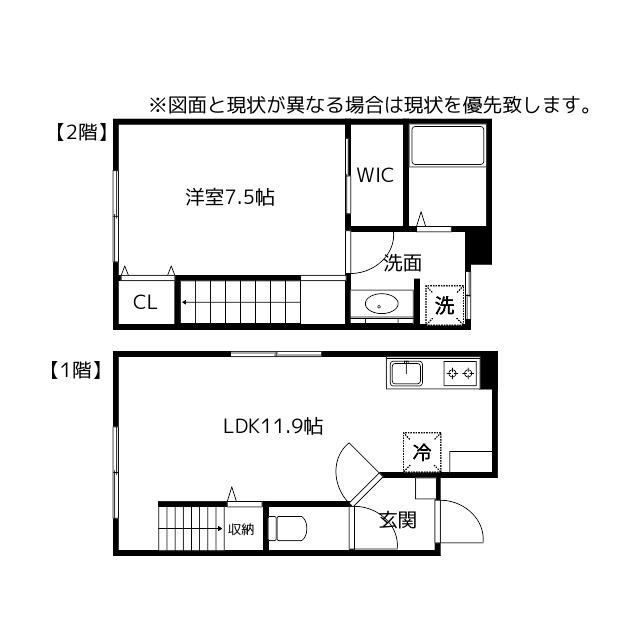 MAHALO五艘(1LDK/1階)の間取り写真