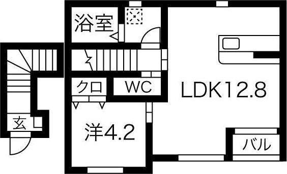 アネックスIII(1LDK/2階)の間取り写真