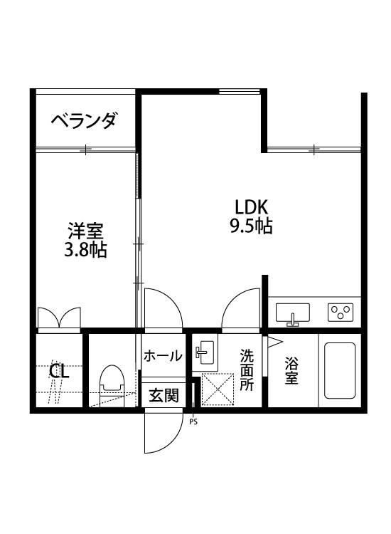 KACC213(1LDK/2階)の間取り写真