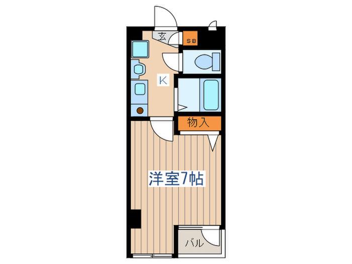 阿佐ヶ谷サウスビルディング(1K/3階)の間取り写真