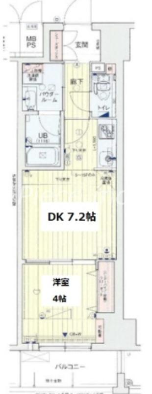 レオンコンフォート本町東2(1DK/11階)の間取り写真