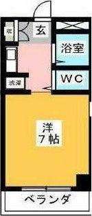 ウインベルソロ西川口第10(ワンルーム/7階)の間取り写真