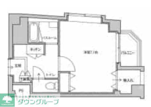LEREVE千歳烏山II(1K/3階)の間取り写真