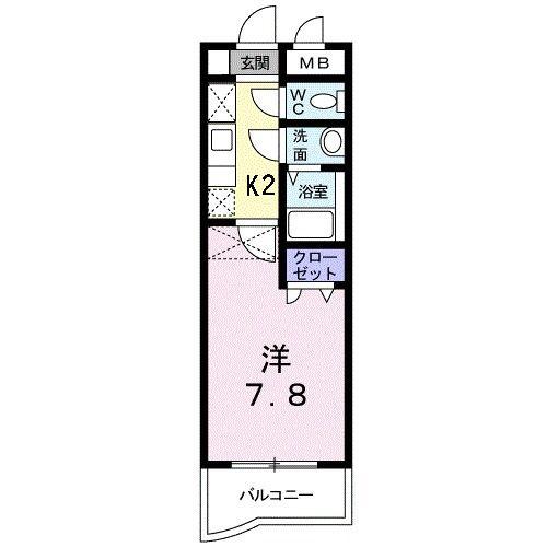グラン・アベニ-ル(1K/1階)の間取り写真