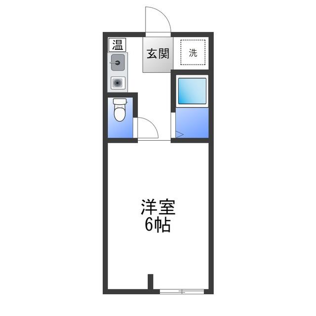 ハイツKAMI(1K/2階)の間取り写真