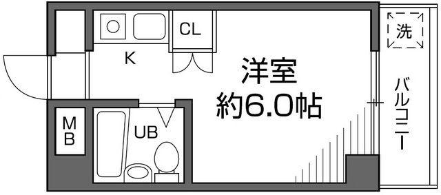 メゾン久我山(ワンルーム/1階)の間取り写真