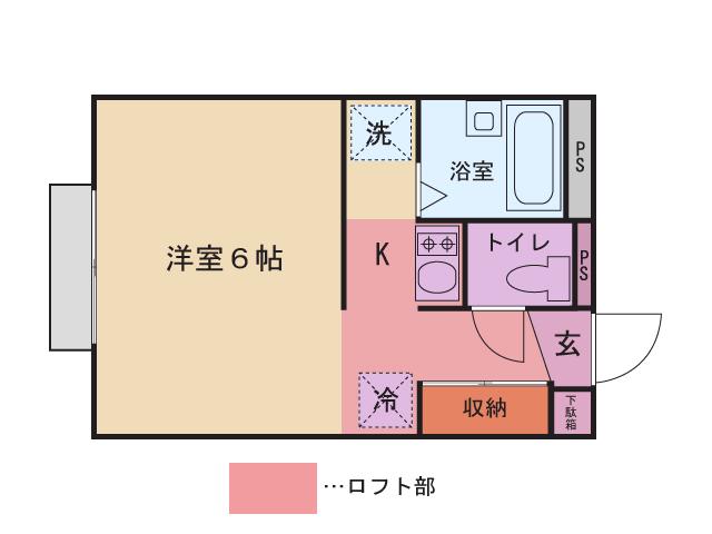 フレンドアパティア(ワンルーム/2階)の間取り写真