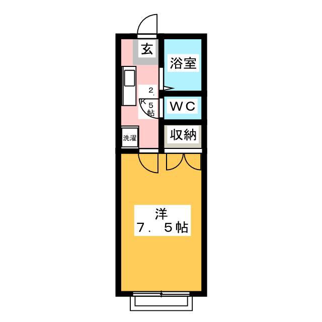 TUコーポうえむら(1K/3階)の間取り写真