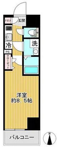 SHOKEN RESIDENCE亀戸(1K/6階)の間取り写真