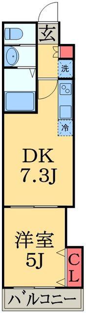 金太郎ヒルズ106(1DK/2階)の間取り写真