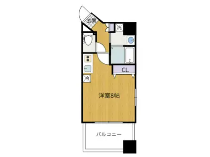 パークサイド仙台五橋(ワンルーム/11階)の間取り写真